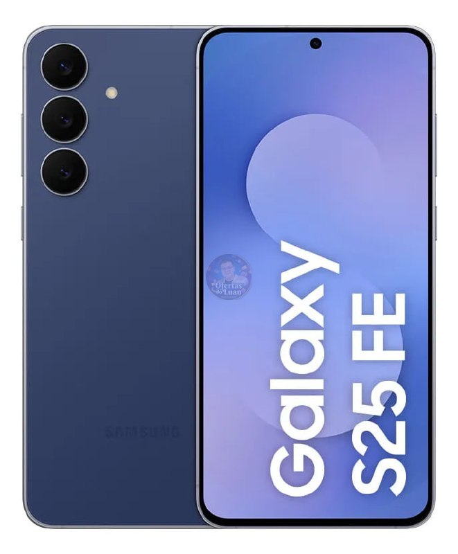 Smartphone Galaxy S25 FE 5G Tela 6,7P AMOLED 128GB 8GB RAM Câmera 50MP Samsung - Azul Marinho