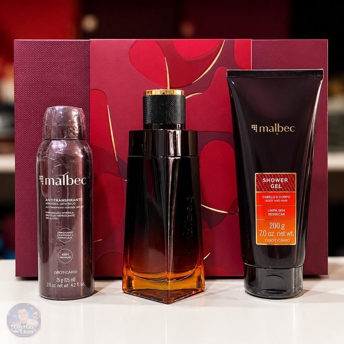 Kit Presente Malbec X O Boticário Masculino Original