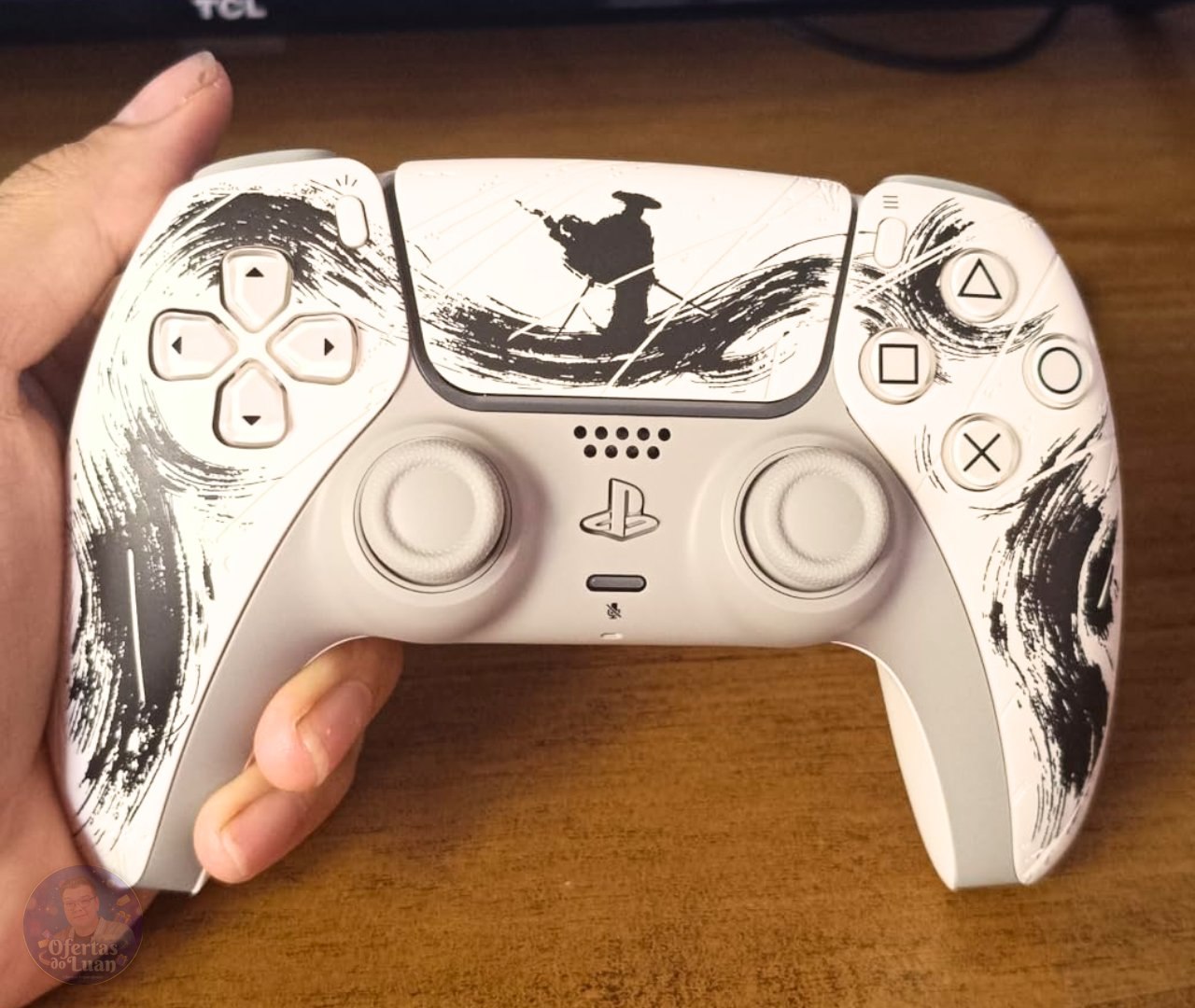 Controle sem fio PlayStation 5 DualSense Edição Limitada Black: Ghost of Yōtei