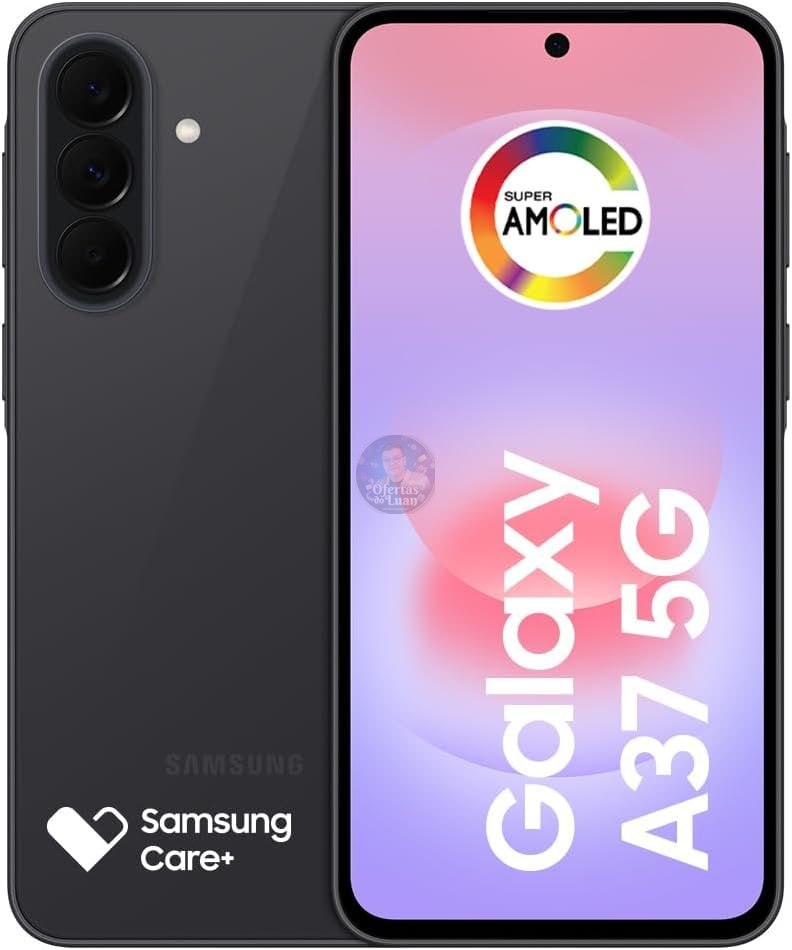 Samsung Galaxy A37 5G - 128GB 6GB RAM - Câmera 50MP - Preto