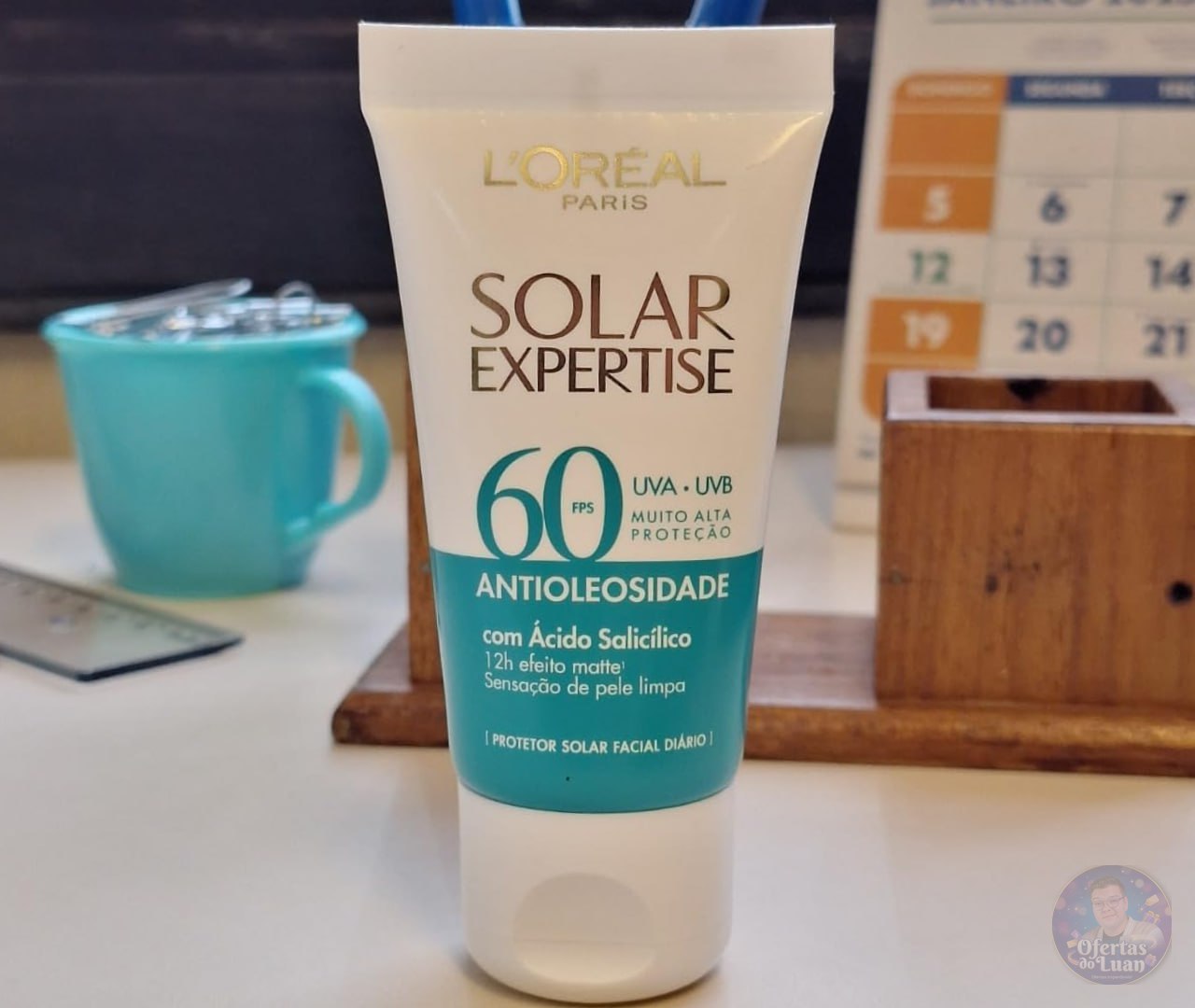 ️ Protetor Solar Facial Antioleosidade FPS60, Solar Expertise L'Oreal Paris, 40g